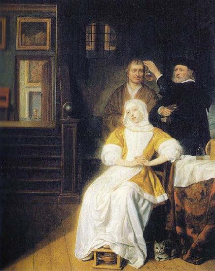 Samuel van hoogstraten The anemic lady Germany oil painting art